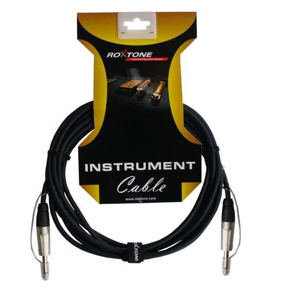 Kabel instrumentalny 1m gitarowy Roxtone DGJJ100L1 jack-jack