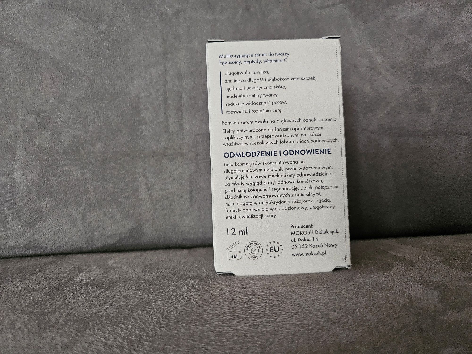 Mokosh multikorygujące serum do twarzy róża z jagodą egzosomy, peptydy