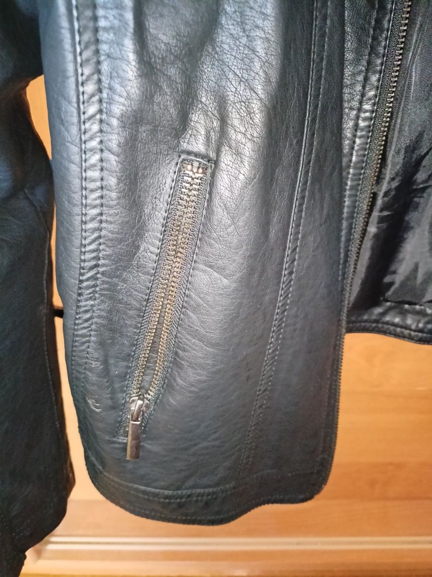 Kurtka skórzana z ekologicznej skóry L-XL
