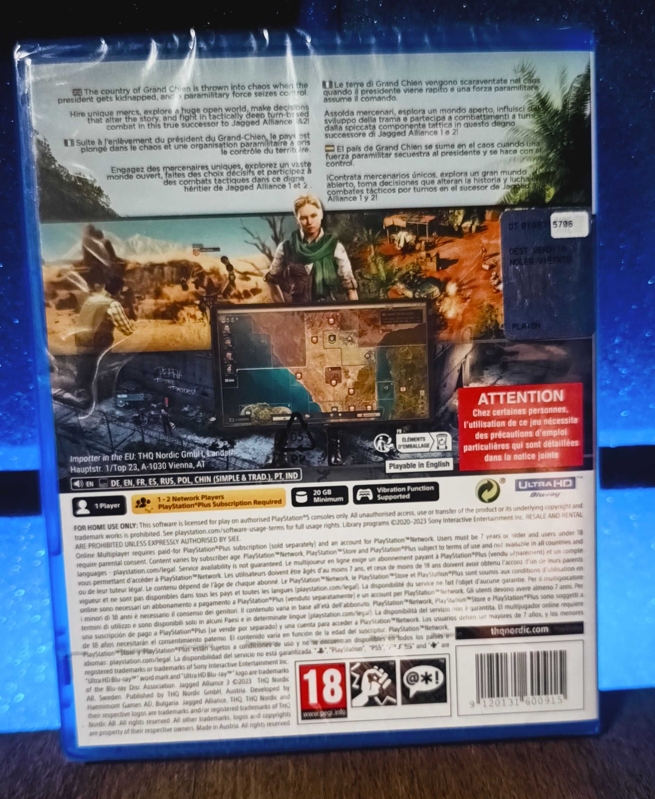 Jagged Alliance 3 PS5 - super turowa gra strategiczna, taktyczna, PL
