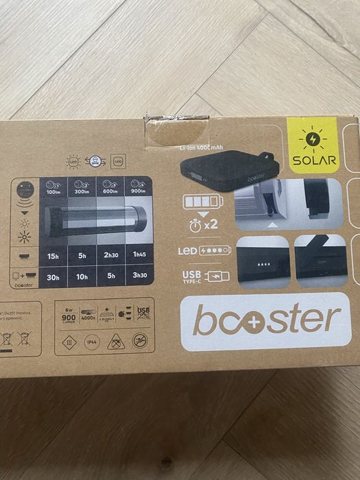 Nowy kinkiet solarny lampa solarna booster inspire Loma ip44 z akumula