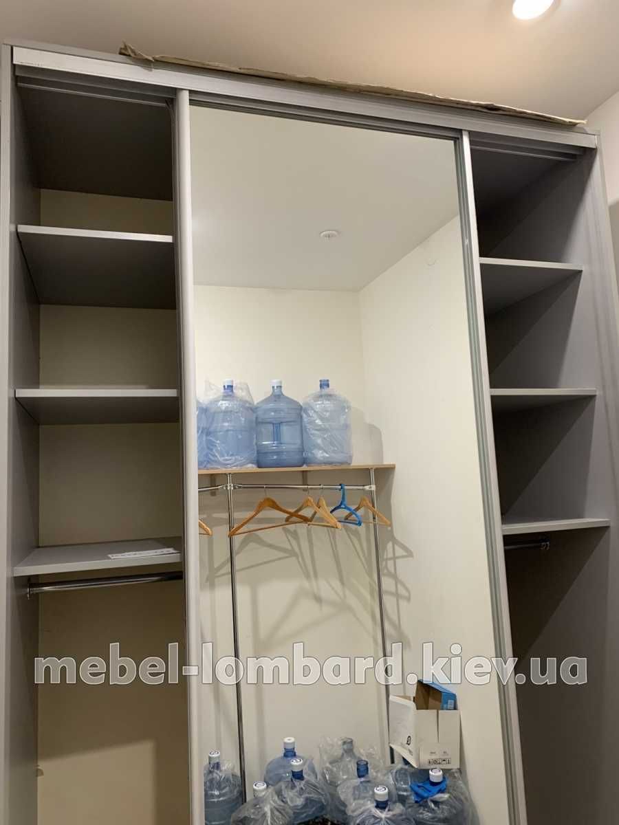 Шкаф купе "Серый" бу
