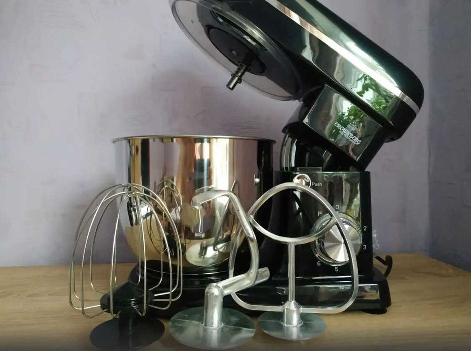 Кухонный комбайн Crownberg CB-3405 тестомес/миксер/блендер 5л 2200 вт