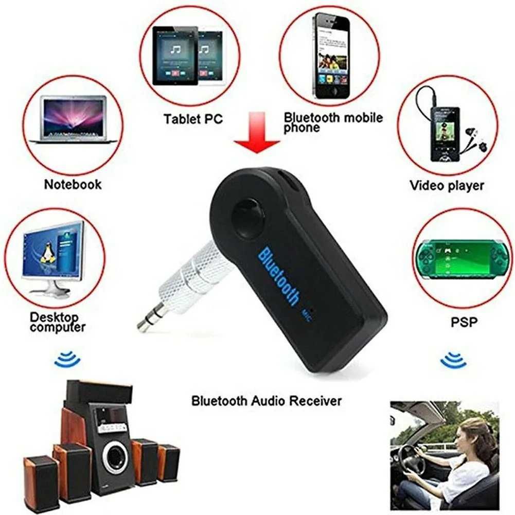Receptor Música Bluetooth, Jack 3,5 Audio (C/ Bateria Interna) NOVO