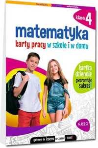 Matematyka SP 4 Karty pracy w szkole i w domu - Dorota Kożuch