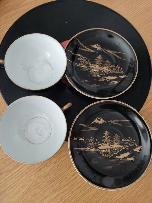 Soko China 2 filiżanki ręcznie malowane