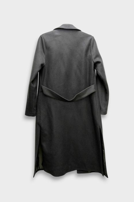 New Look płaszcz 36 blend ciemnozielony minimalist elegant scandi