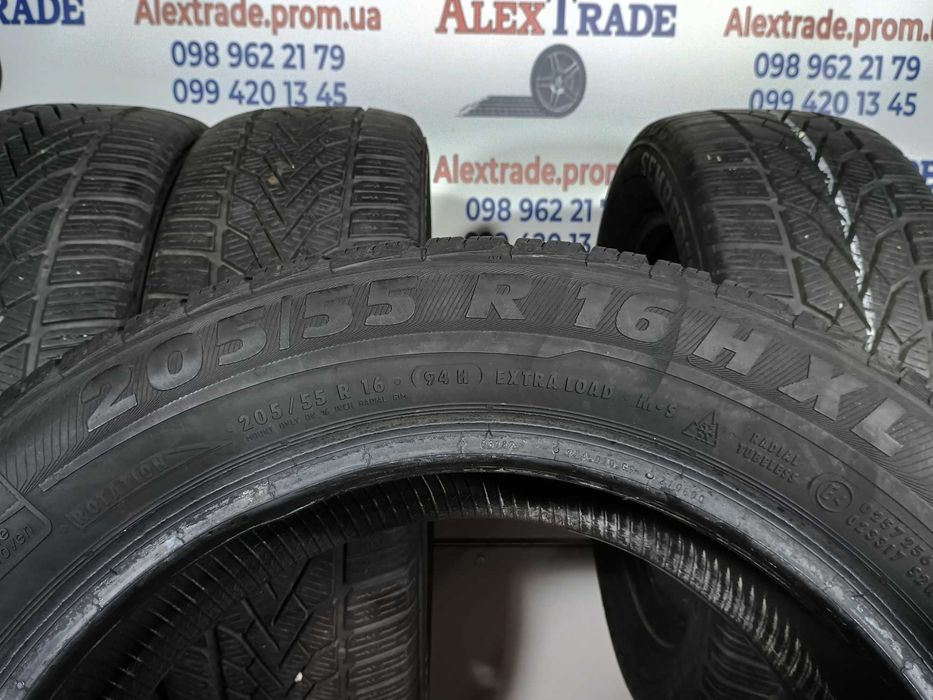 4 шт. 205/55 R16 Semperit Speed-Grip 2 зимові шини б/у, 6 мм,