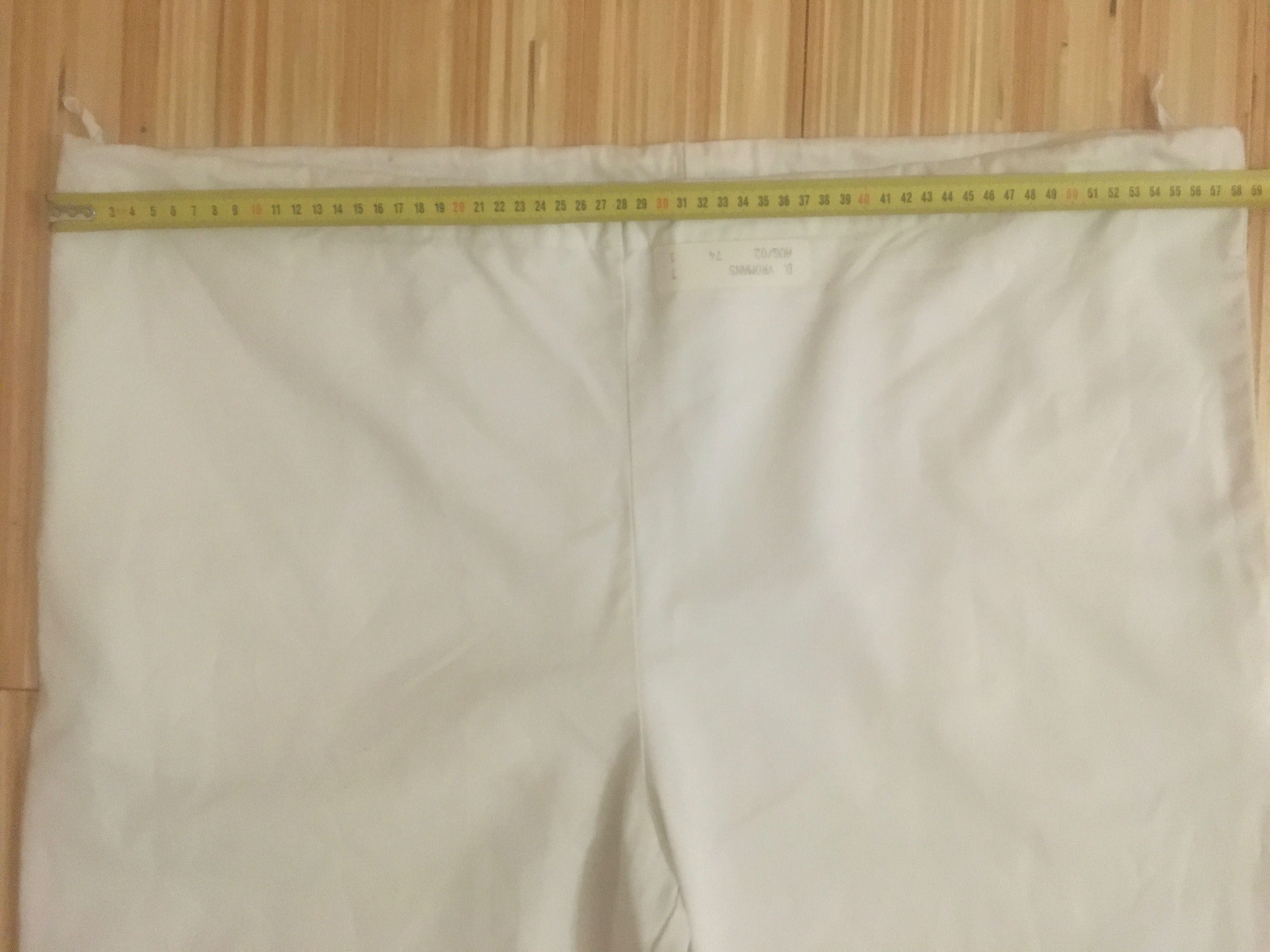 Білі штани медичні для повара робочий одяг Holland Original, розмір L
