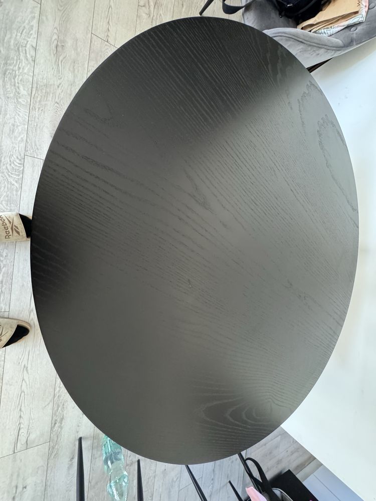 Stół okrągły IKEA LISABO czarny