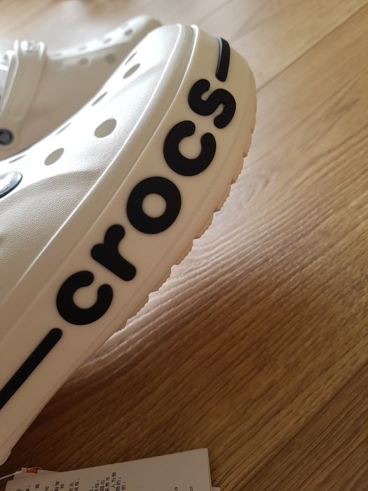 Crocs klapki gumowe w kolorze białym rozm.37