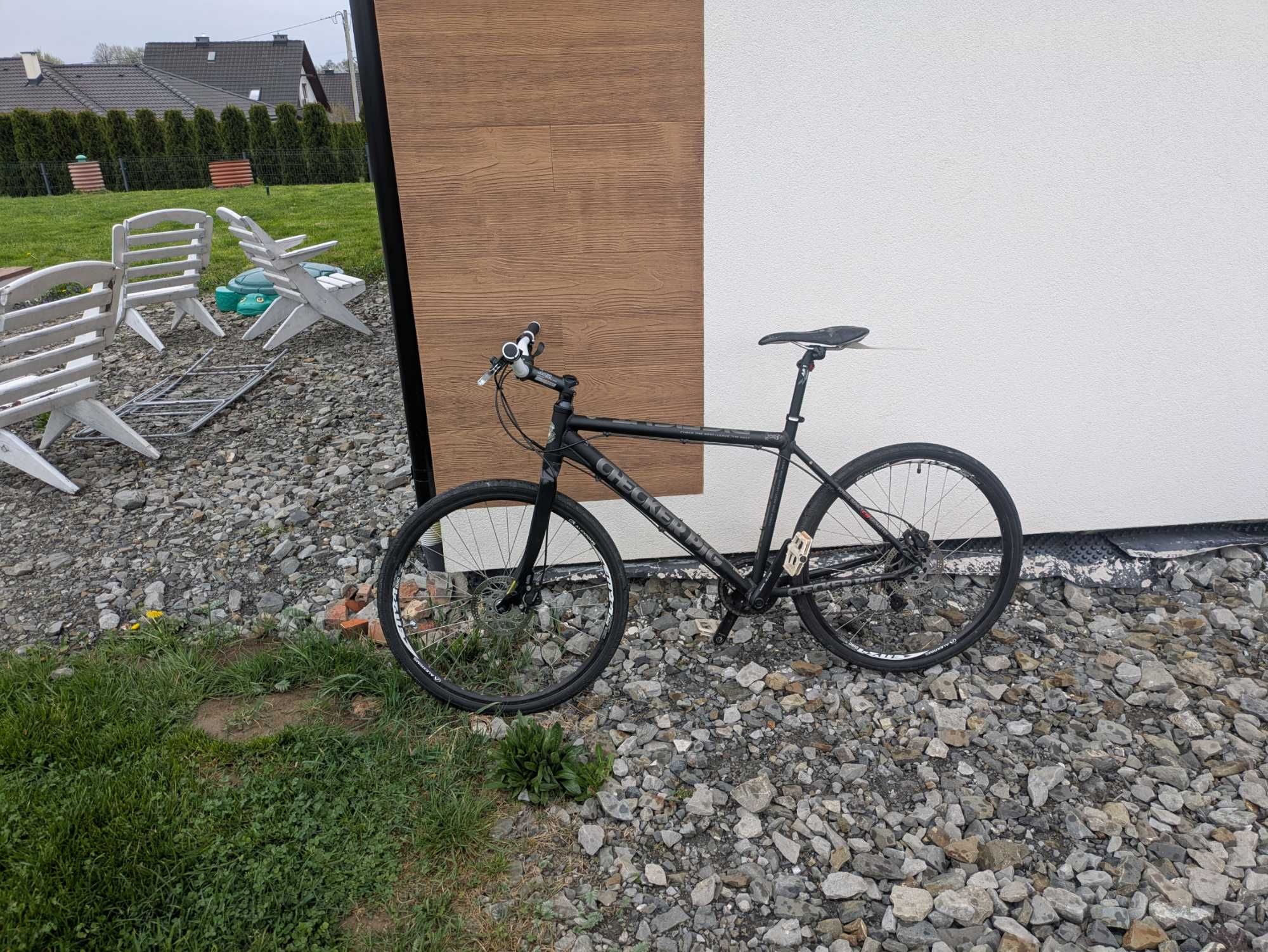 Checker Pig widelec karbon/Alexrims podwójne/Alfine 8/Shimano hydrauli