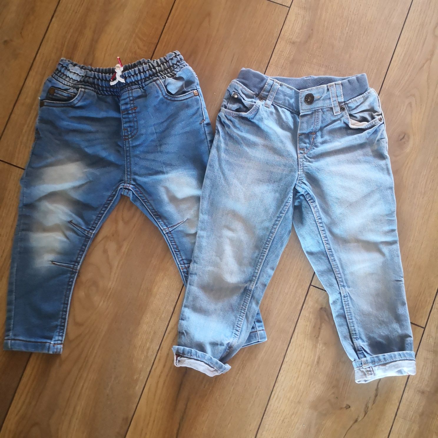 92 H&M 2pak jeansy spodnie dla chłopca