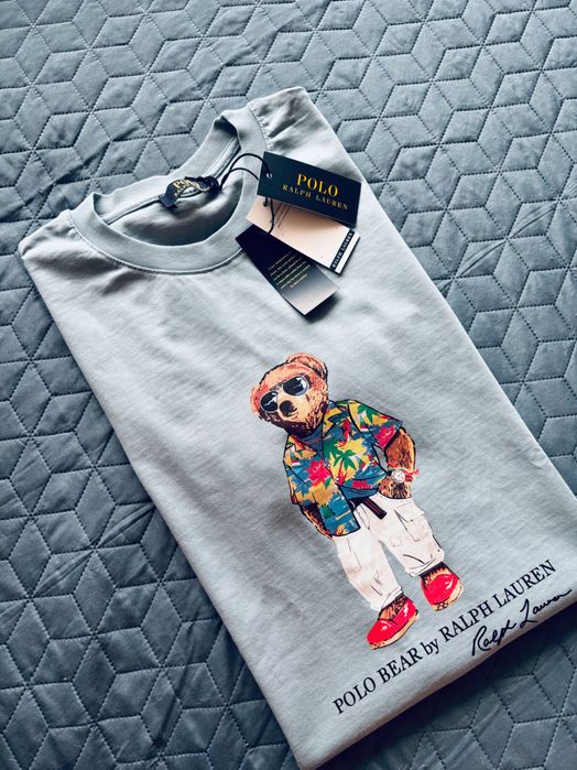 Ralph Lauren polo koszulka męska L nowa teddy bear kolor blue