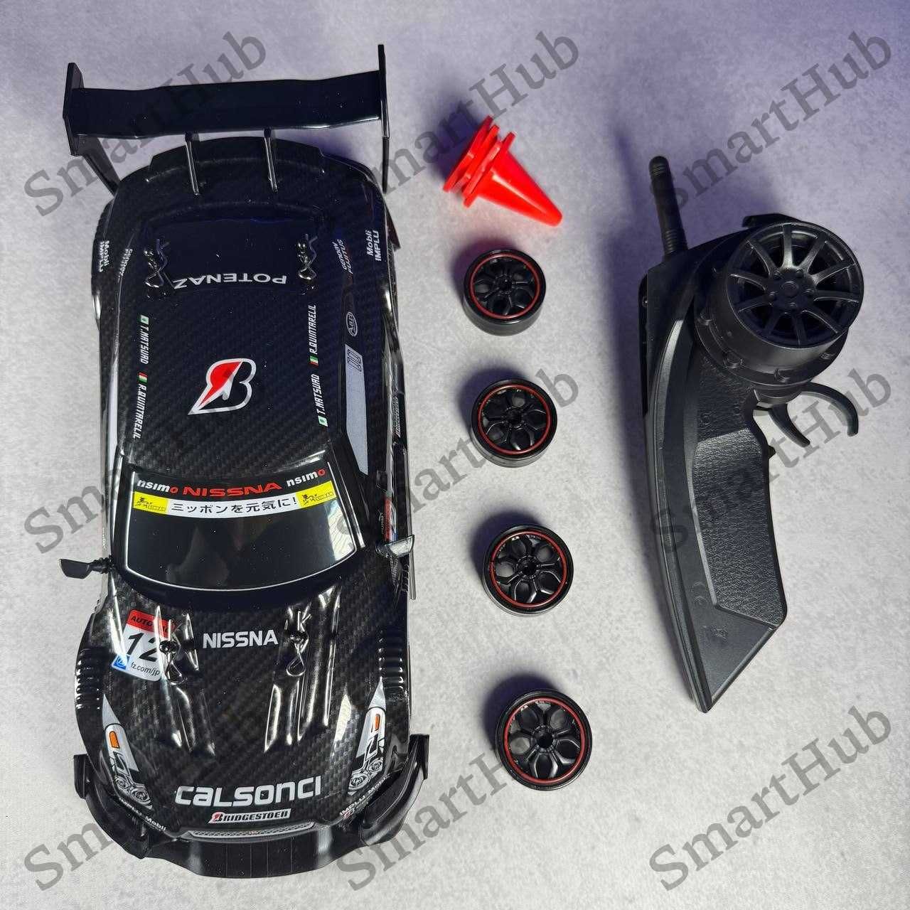 Дрифтовая машинка на радиоуправлении Nissan GT-R R-37 Черная.