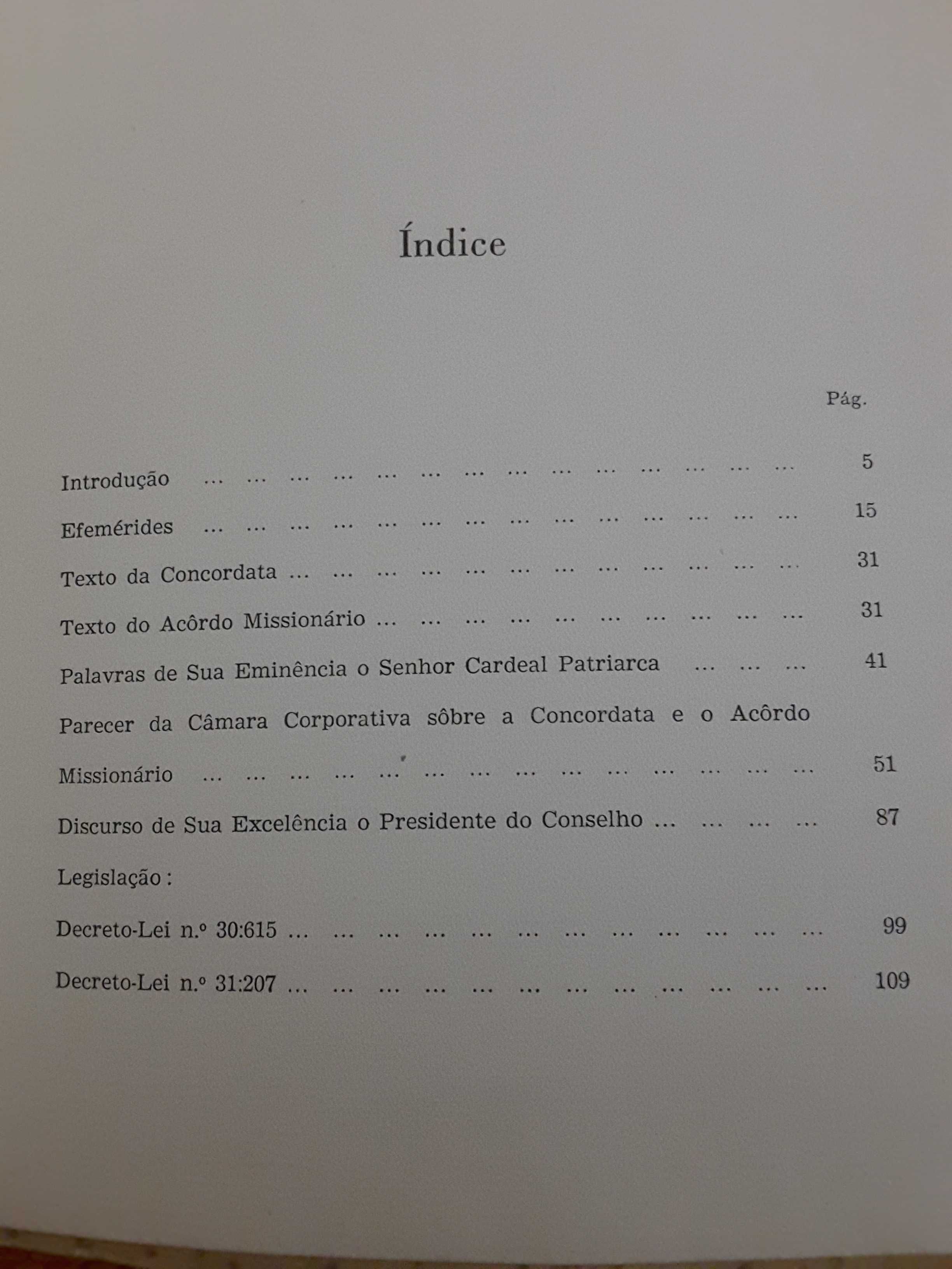 Portugal e a Santa Sé Concordata / Política Externa Portuguesa