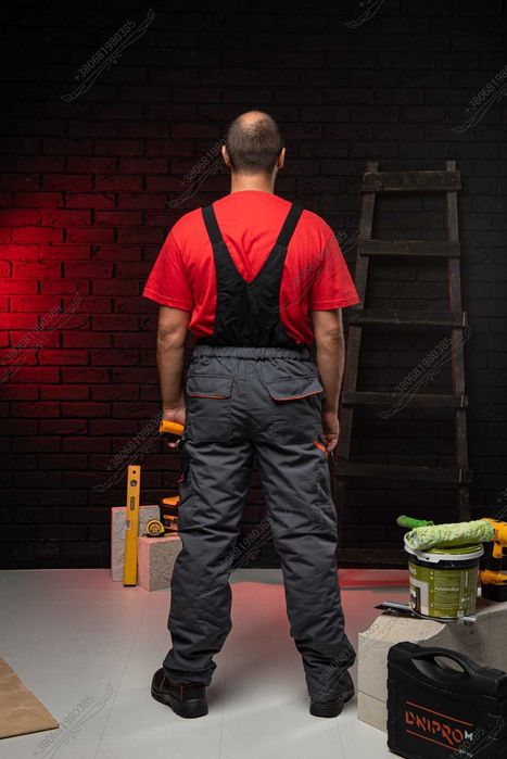 Напівкомбінезон робочий утеплений, спецодяг зима Польща