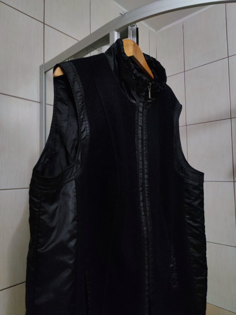 bezrękawnik XXL 2XL bluza sweter sweterek z dekoltem w serek classic P