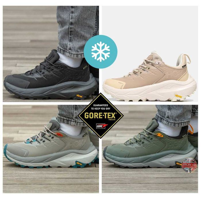 Мужские теплые кроссовки Hoka One One Kaha 2 Low Gore-Tex Termo хока
