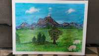 Obrazy Góry  Akrylowe malowane
