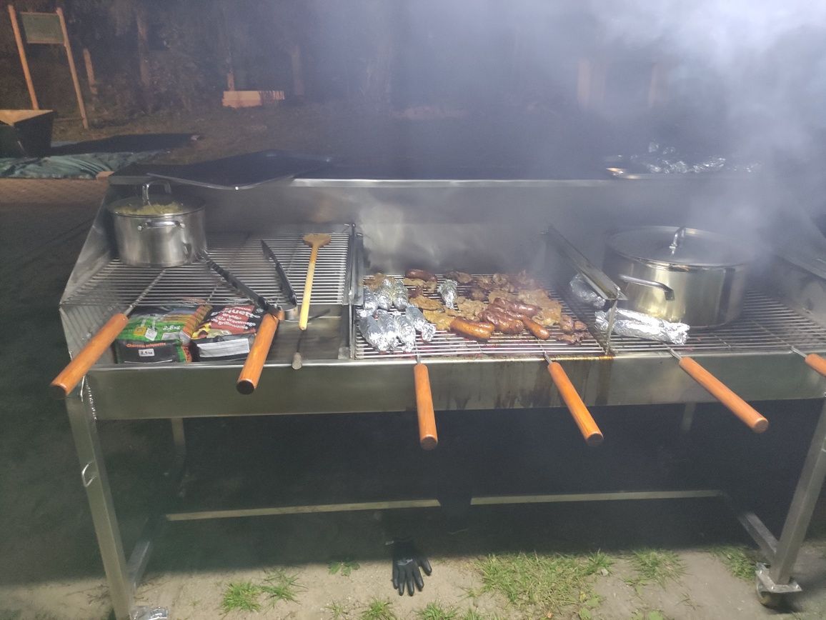 Grill z obsługą, wynajem grilla, namiot 5x8 wynajem