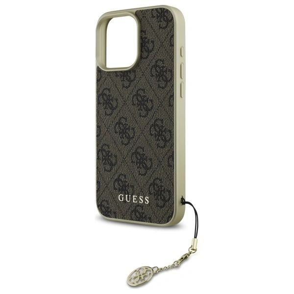 Etui Guess do iPhone 16 Pro Max Hardcase Charms Brown