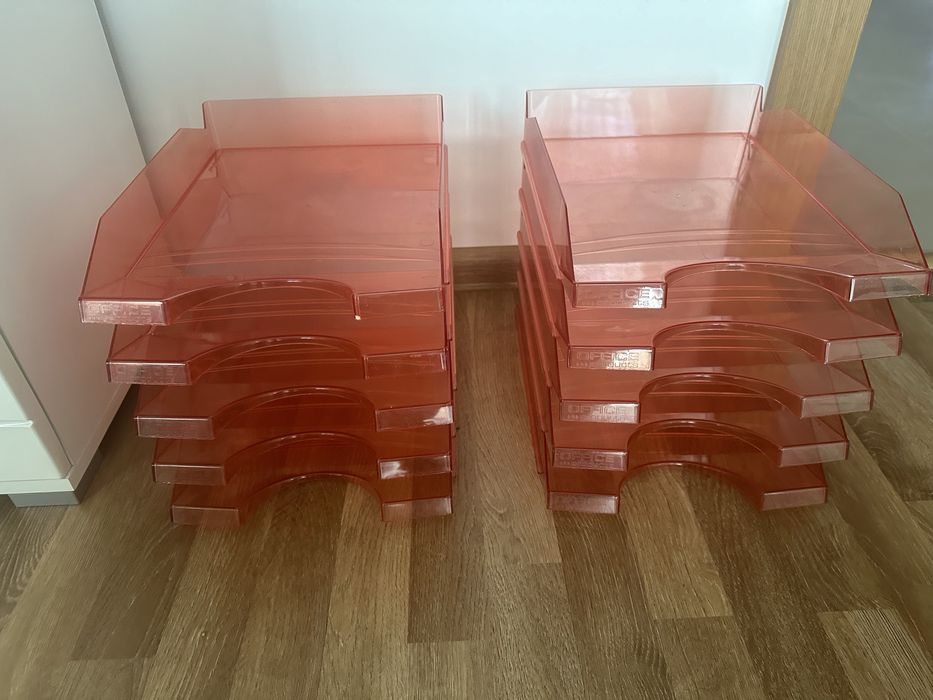 Plastikowe szuflady/ organizery biurowe