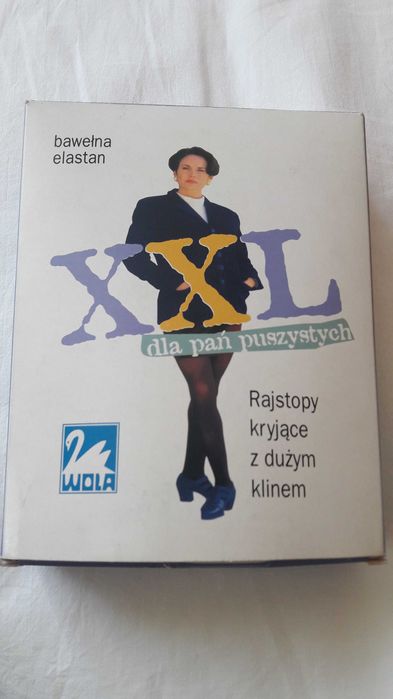 Rajstopy dla pań puszystych z klinem XXL