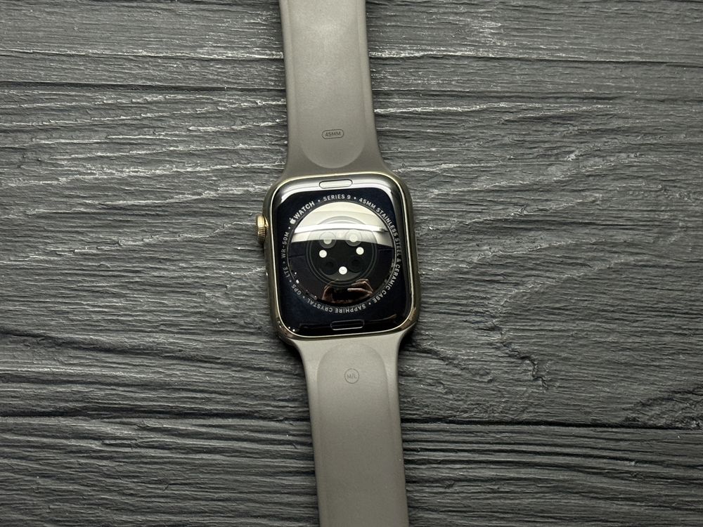 MAГAЗИН Apple Watch Series 9 45mm Stainless Steel Gold Trade-In/Oбмeн
