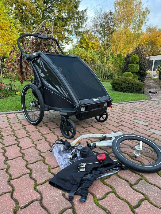 Dwuosobowa przyczepka rowerowa Thule Chariot Sport 2 + Jogging Kit 2