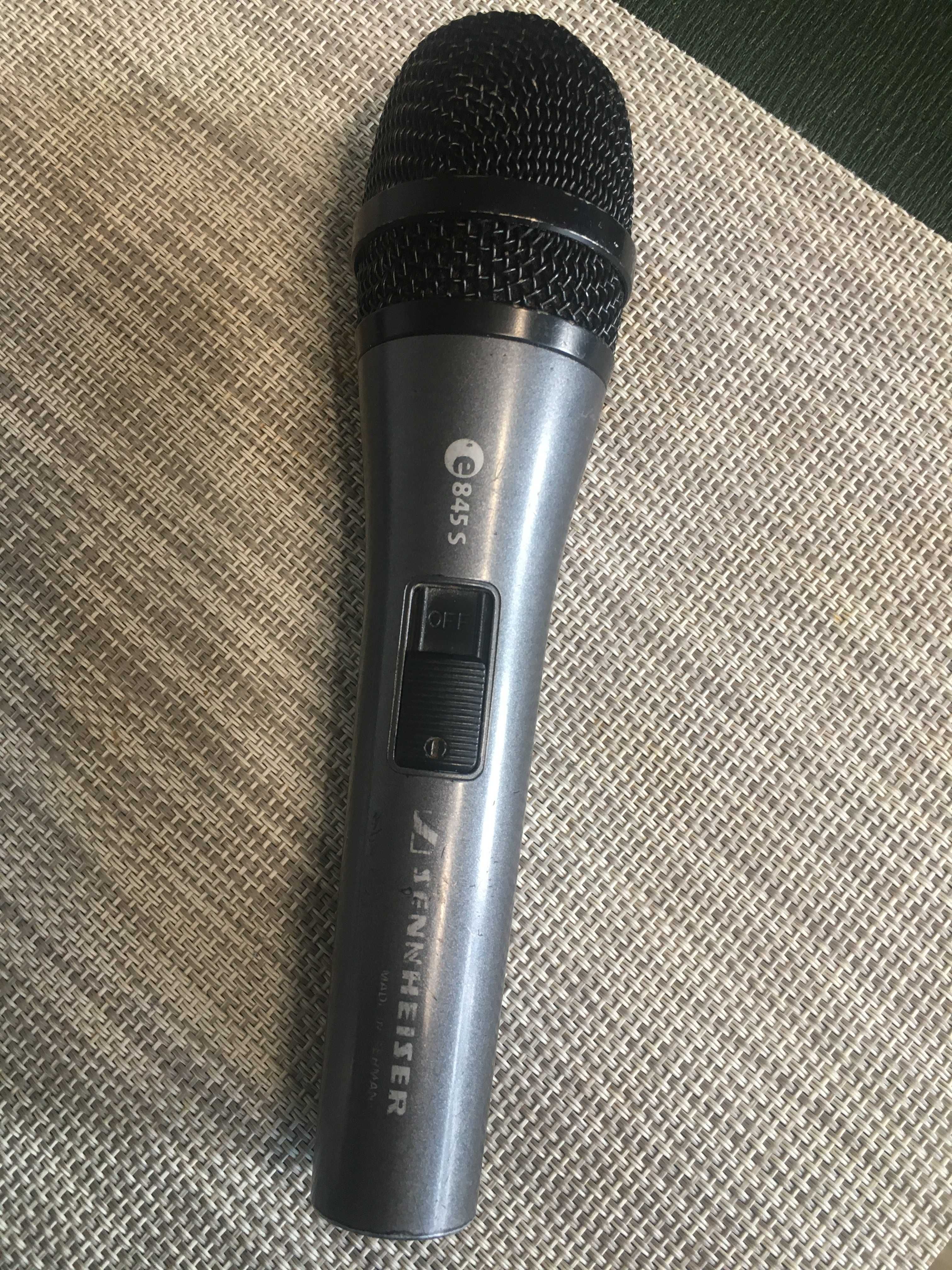 mikrofon Sennheiser e845s plus rejestrator Tascam dr-10x