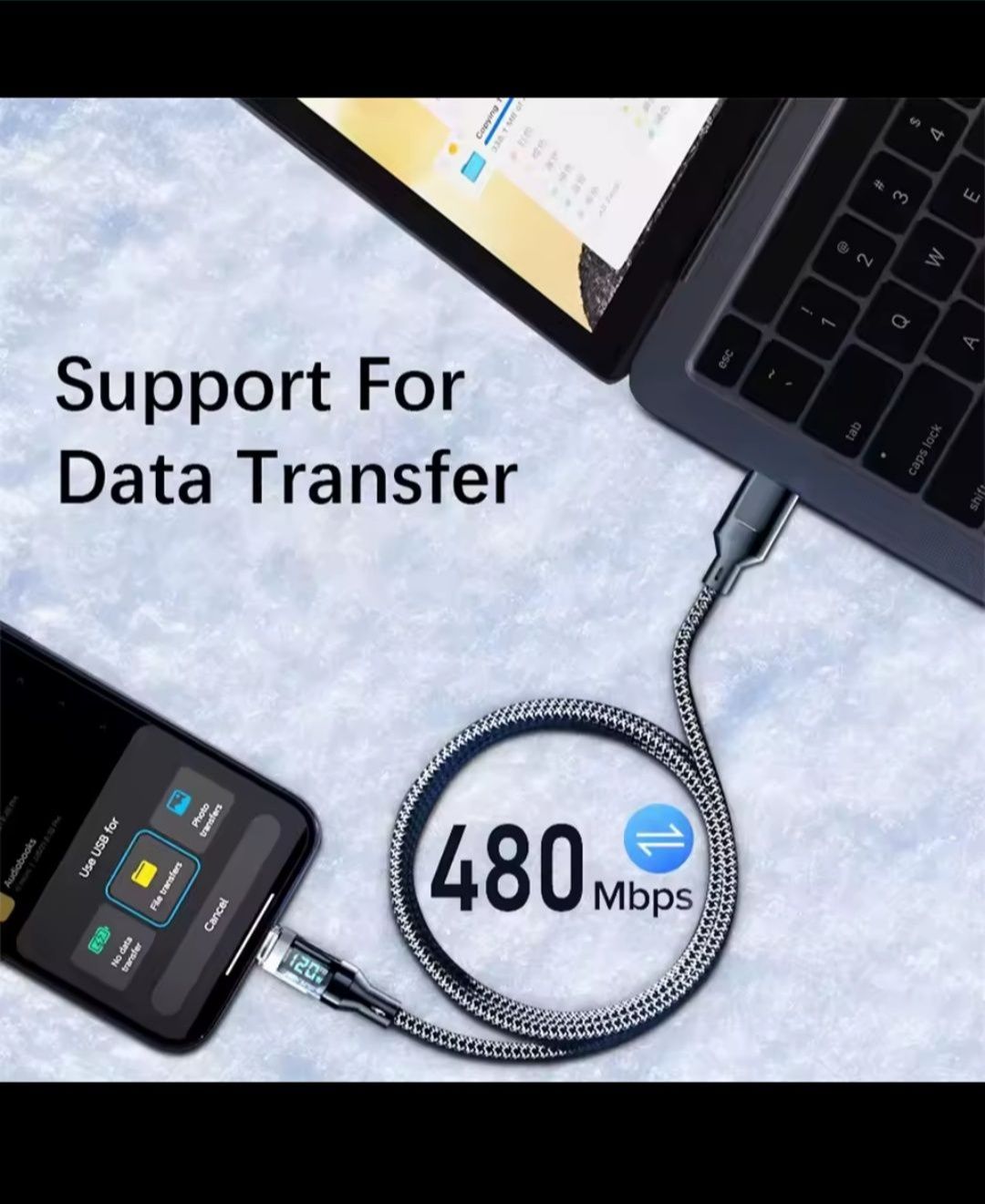 Kabel USB C USB C 100W supervooc