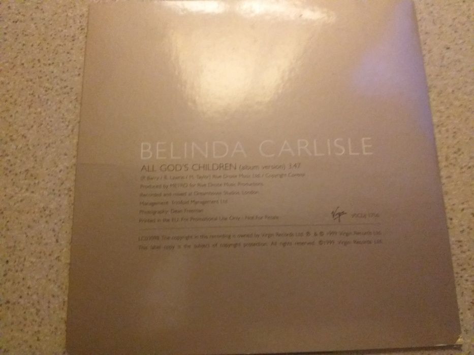 CD Singiel Belinda Carlisle All God's Children Virgin 1999