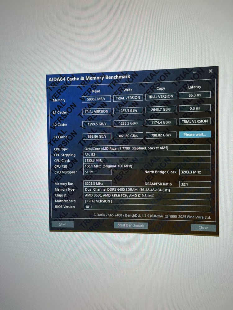 Игровой ПК RTX 3070TI + Ryzen 7 7700 + DDR 5 32GB