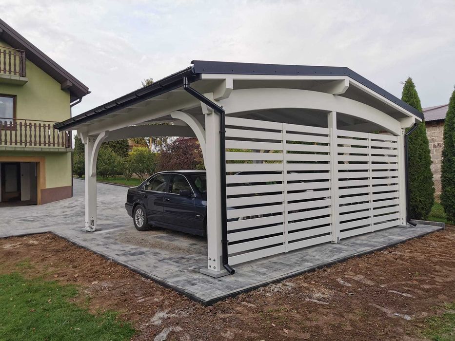 Wiata garażowa drewniana Italia 6x7M BSH