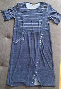 Плаття темно-синє, літнє, 52 розмір
