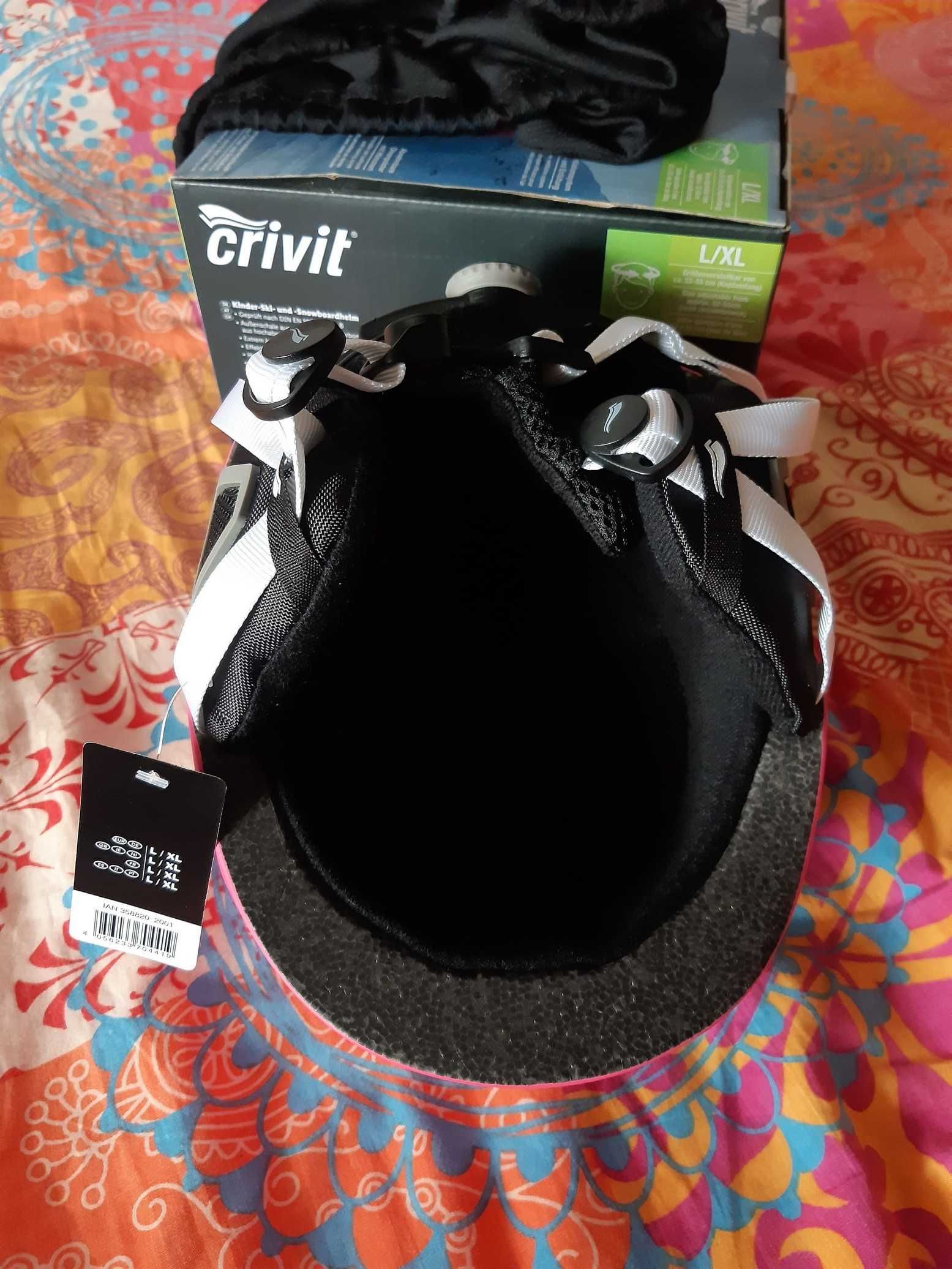 Nowy Kask dziecięcy Narciarski S/M 52 - 55 cm Narty Snowboard Crivit