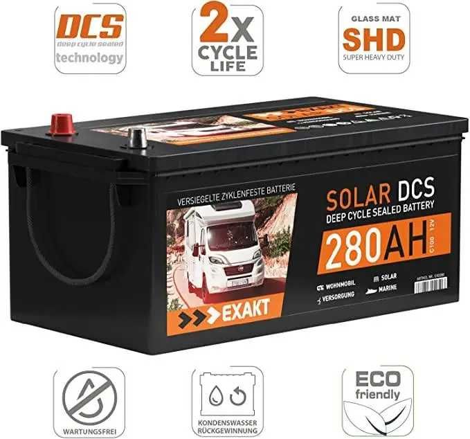 Акумуляторна батарея Exakt 12v 280Ah-C100.DCS
