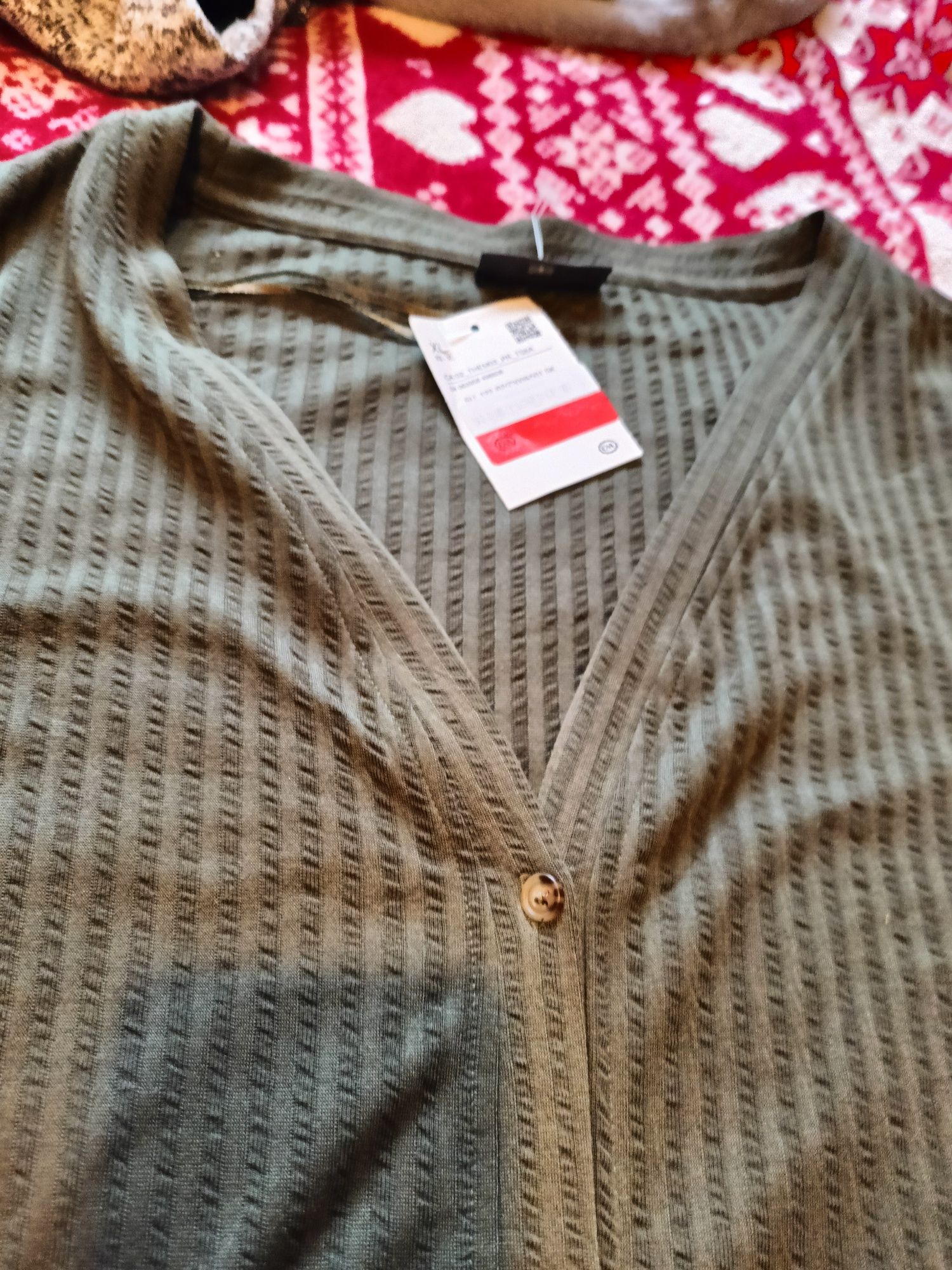 Bluzka koszulowa khaki C&A r 50
