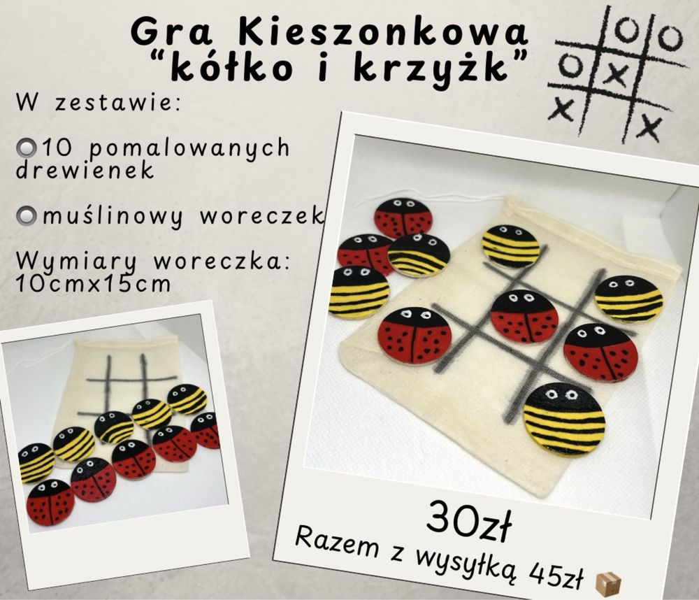 Gra kieszonkowa „kółko i krzyżyk”