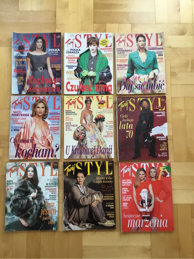 Magazyn Twój Styl z 1993 roku, 9 sztuk