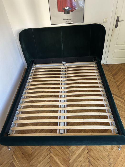 Łóżko Tufjord Ikea 160x200 butelkowa zieleń