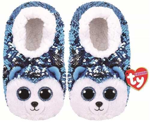 TY Fashion Sequins cekinowe pantofle SLUSH - Husky roz: S (28-31)