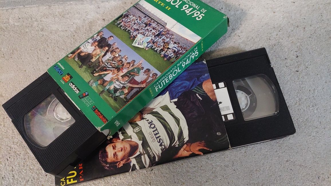 2 VHS originais Futebol Portugal época 94/95