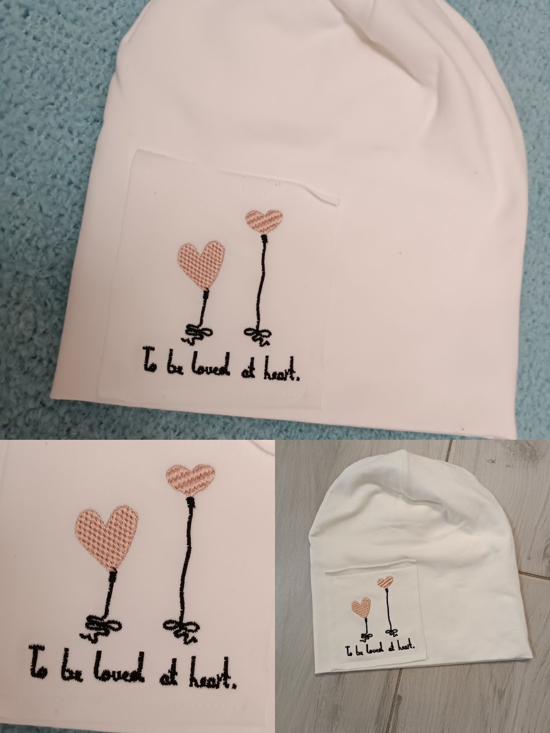 Czapka by o la la!  2szt. komplet bawełniane