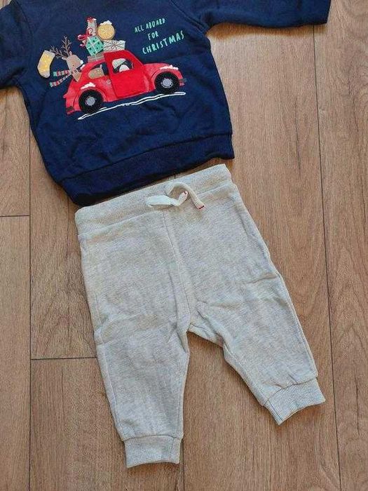 Новорічний костюм новогодний  свитер новорічний светр штани на флісі