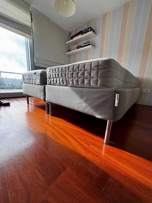 Conjunto 2 sommier e colchões de solteiro