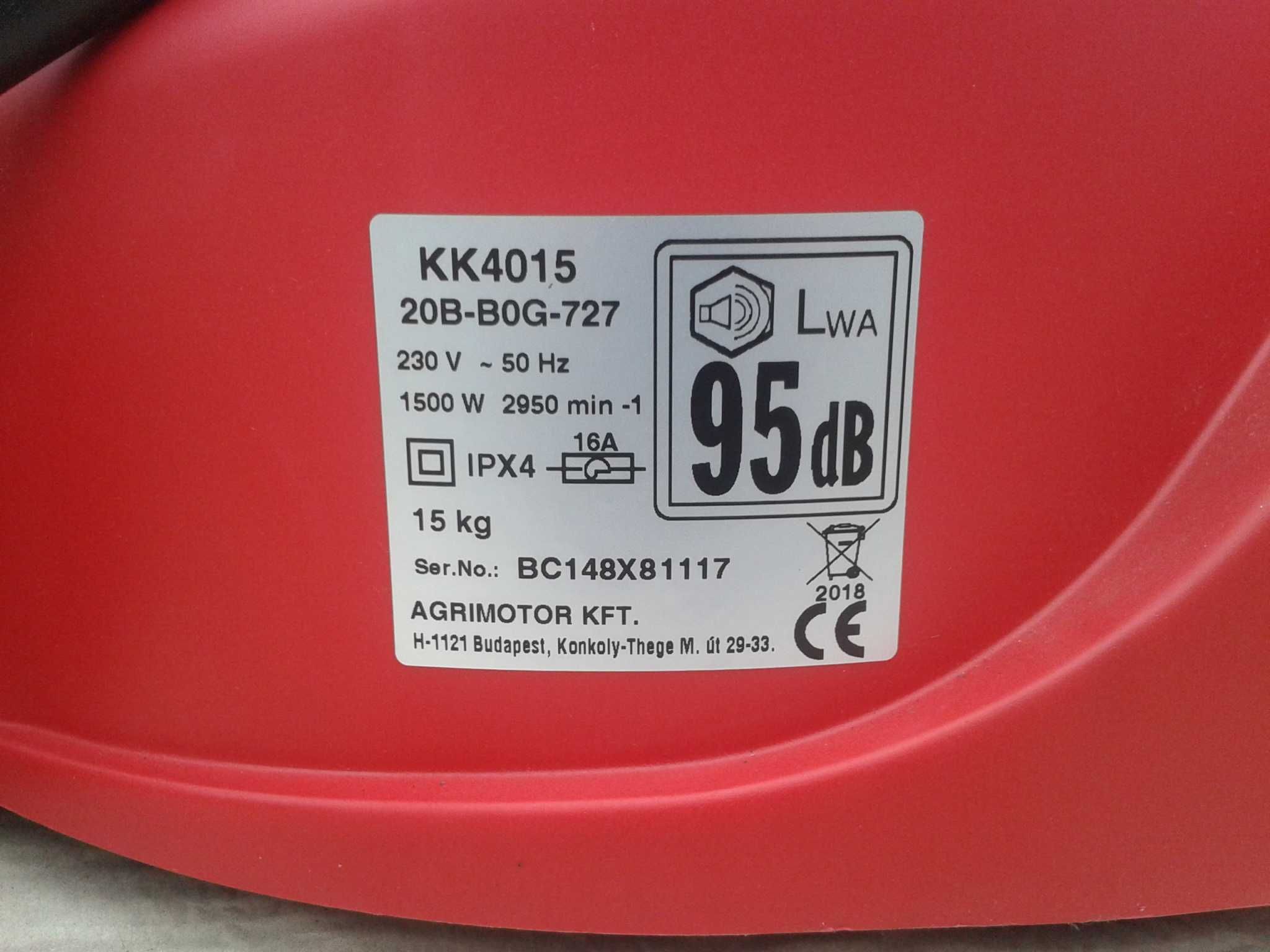 Kosiarka elektryczna 1500W AGRIMOTOR KK4015 produkcja Węgry