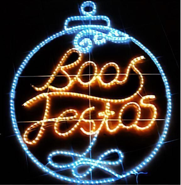 Painéis Decorativos Led “BOAS FESTAS” - Iluminação de Natal
