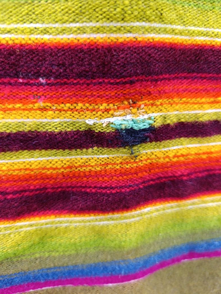 Kilim narzuta wełniak pasiak wełniany